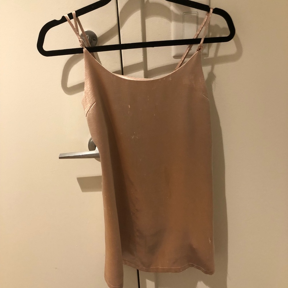 Urban Outfitters Metallic Pink Cami Dress